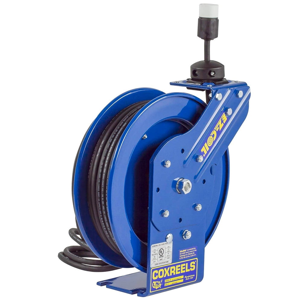 Coxreels EZ-PC13-5012-A Safety Series Spring Rewind Power 50' Cord Reel