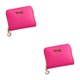 thumbnail image 1 of Qarigey Cartera compacta y elegante con tarjetero para el día a día Cartera Tarjetero Carteras pequeñas Monedero rosa rojo Rosa roja 2Conjunto, 1 of 6