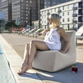 thumbnail image 4 of Jaxx Ponce Fauteuil Poire d'Extérieur pour Patio, Perle (Ensemble de 1), 4 of 4