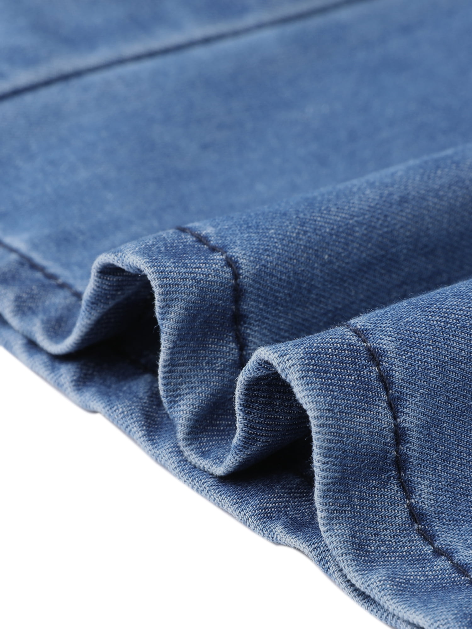 DARING DIVA Women's Wide Leg Jeans Casual Loose Fit Denim Pants Large Blue