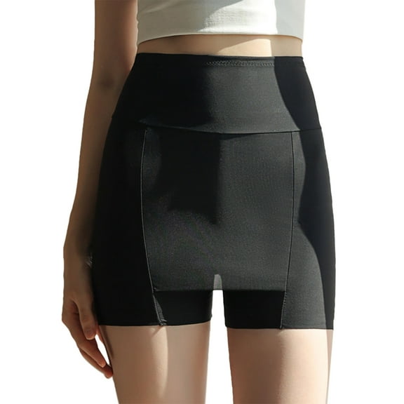 JZROCKER Women Double Layer Shorts with Front Crotch High Waist Tummy-Control Under Dress Skirt Underwear Underpant