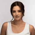 thumbnail image 4 of Collar de Mujer Con Cuarzo LuckyLy Acero Inoxidable y Piedra Drusa Modelo Anya dorado UNITALLA, 4 of 7