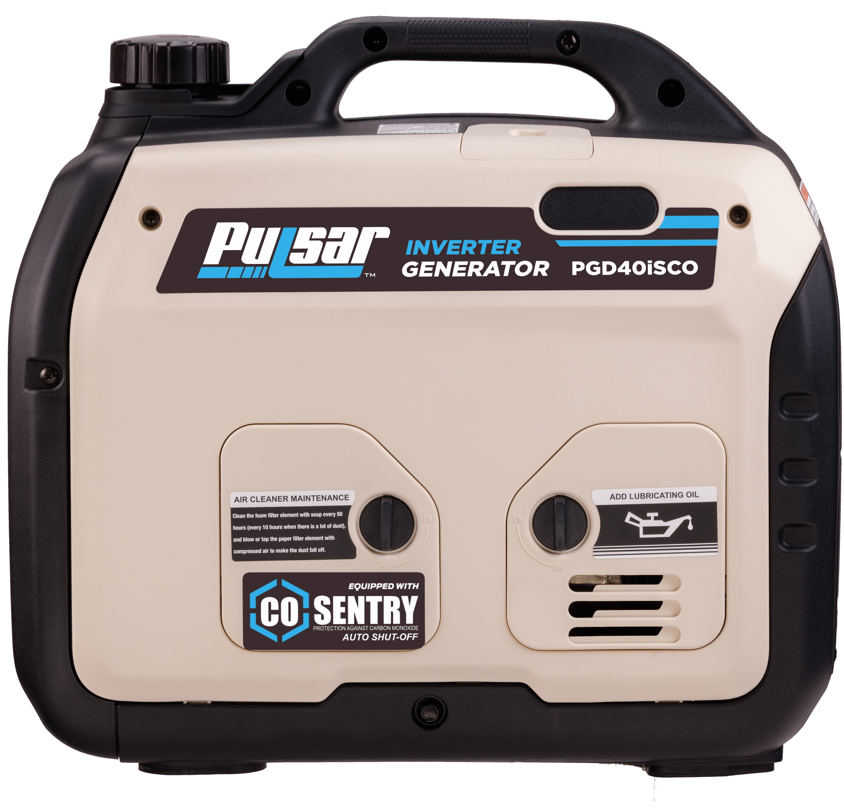 Pulsar 4000-Watt Super Quiet Gas Powered Inverter Generator with CO Sentry, RV Ready