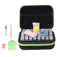 thumbnail image 4 of Inteprter Storage Case Display Box Jewelry Supplies Kit Compact Painting Exquisite Organization Size Multipurpose Dustproof Almacenamiento y organización del hogar, 4 of 6