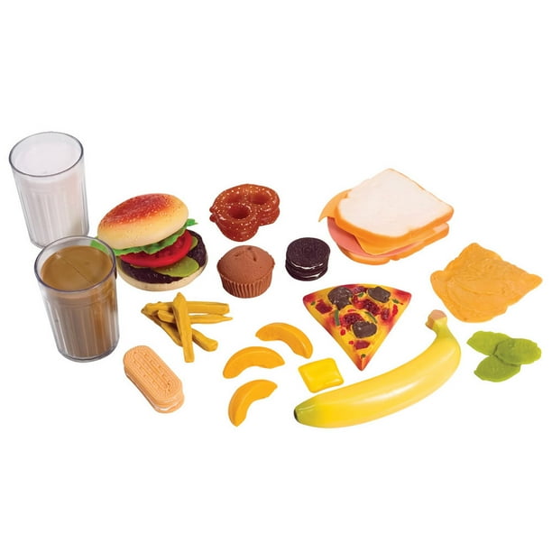 Lifesize Pretend Play Lunch Meal Set with 29 Pieces