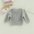 thumbnail image 4 of Douhoow Toddler Baby Warm Winter Sweater Boy Girl Knitted Sweatshirt Long Sleeve Loose Knit Tops, 4 of 8