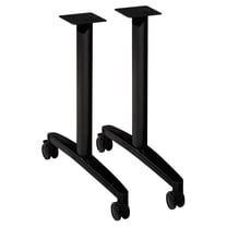 HON HONMTLEG24CP 28.31 x 2.13 x 23.50 in. Huddle Multipurpose Table T-Leg Base - Black