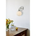 thumbnail image 2 of Hanson 1 light bath sconce in polished nickel with frosted shade, 2 of 3