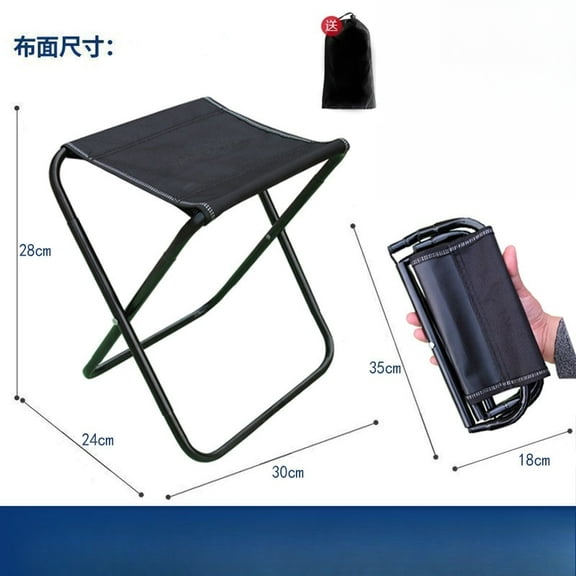 Portable Folding Camping Stool Outdoor Camping Lightweight Samll Chair for Fishing Hiking Gardening and Beach with Carry Bag