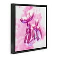 thumbnail image 4 of Stupell Industries Pink Glam Balloon Dog Abstract Painting Black Floater Framed Canvas Art Print Wall Art, 18 x 18, 4 of 10