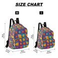 thumbnail image 2 of FORMRS Mini Backpack Purse for Women Travel Daypack Casual Shoulder Bag, Colorful Checkered Daisy, 2 of 7
