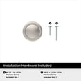thumbnail image 3 of Amerock Loop 1-3/16 inch (30mm) Diameter Satin Nickel Cabinet Knob - 25 Pack, 3 of 4