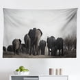 thumbnail image 1 of Animal Tapestry, s on Savannah Graphic Image Animals in Habitat Safari Wildlife, Fabric Wall Hanging Decor for Bedroom Living Room Dorm, 2 Sizes, White Brown, by Ambesonne, 1 of 1