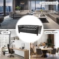 thumbnail image 5 of 82.5" Genuine Leather 3-Seat Sofa Modern Chesterfield Couch for Apartment, Black, 5 of 8