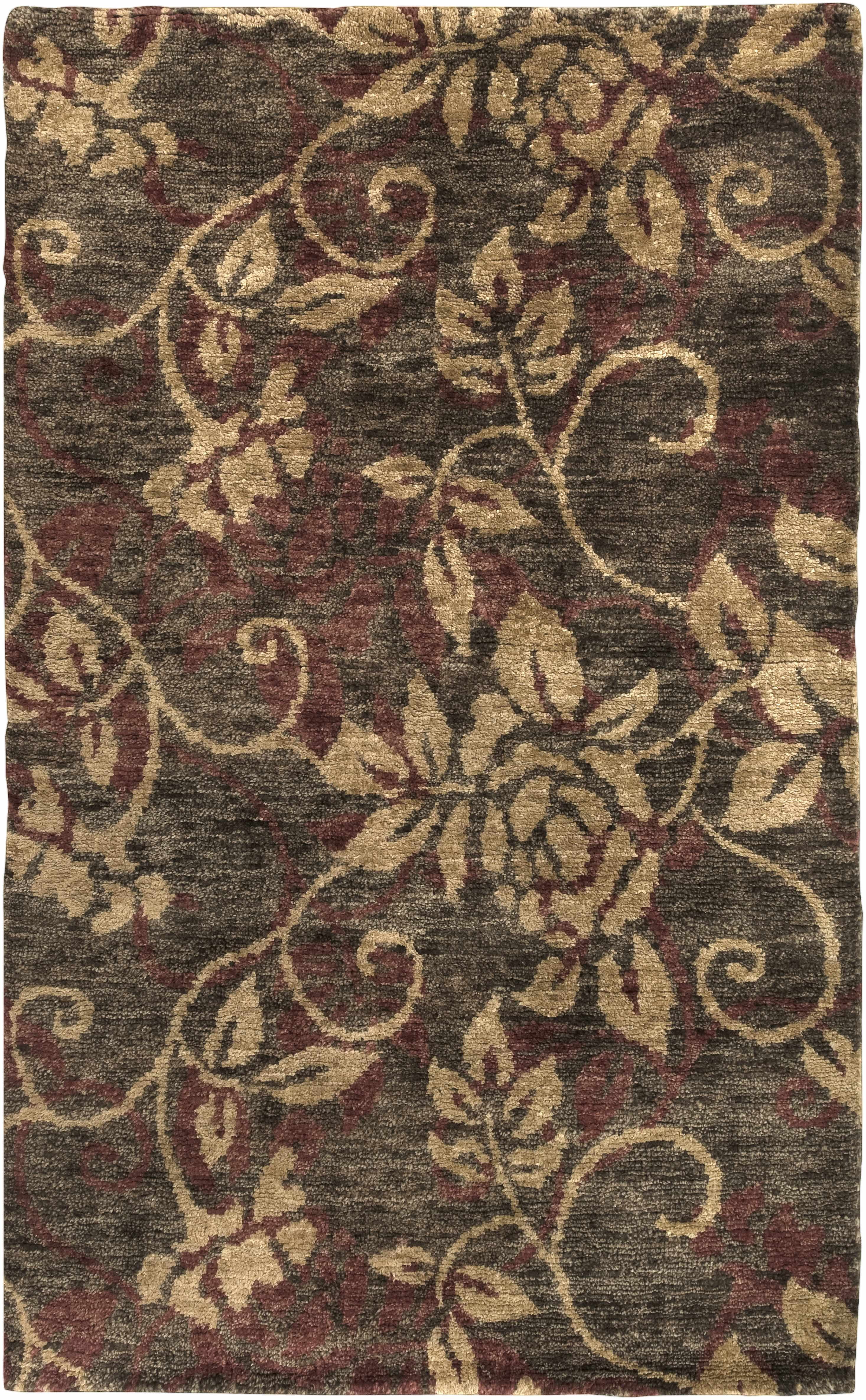 Hauteloom Uhland Jute Hallway, Kitchen Runner Rug - Natural Fibers - Dark Brown, Medium Brown, Rust - 2'6" x 8'
