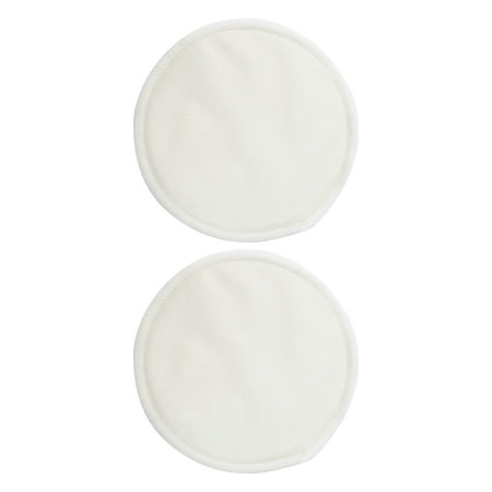 NFTIGB 2pcs Washable Bamboo Fiber Reusable Nursing Pads for Maternity Breastfeeding, 4.7 inches / 12 cm