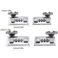 thumbnail image 4 of stanreset 2x AssortedColor Sturdy And Durable Hasp Latch For Tool Box And Suitcase Hasp With Combination Lock silver 65*33mm, 4 of 6
