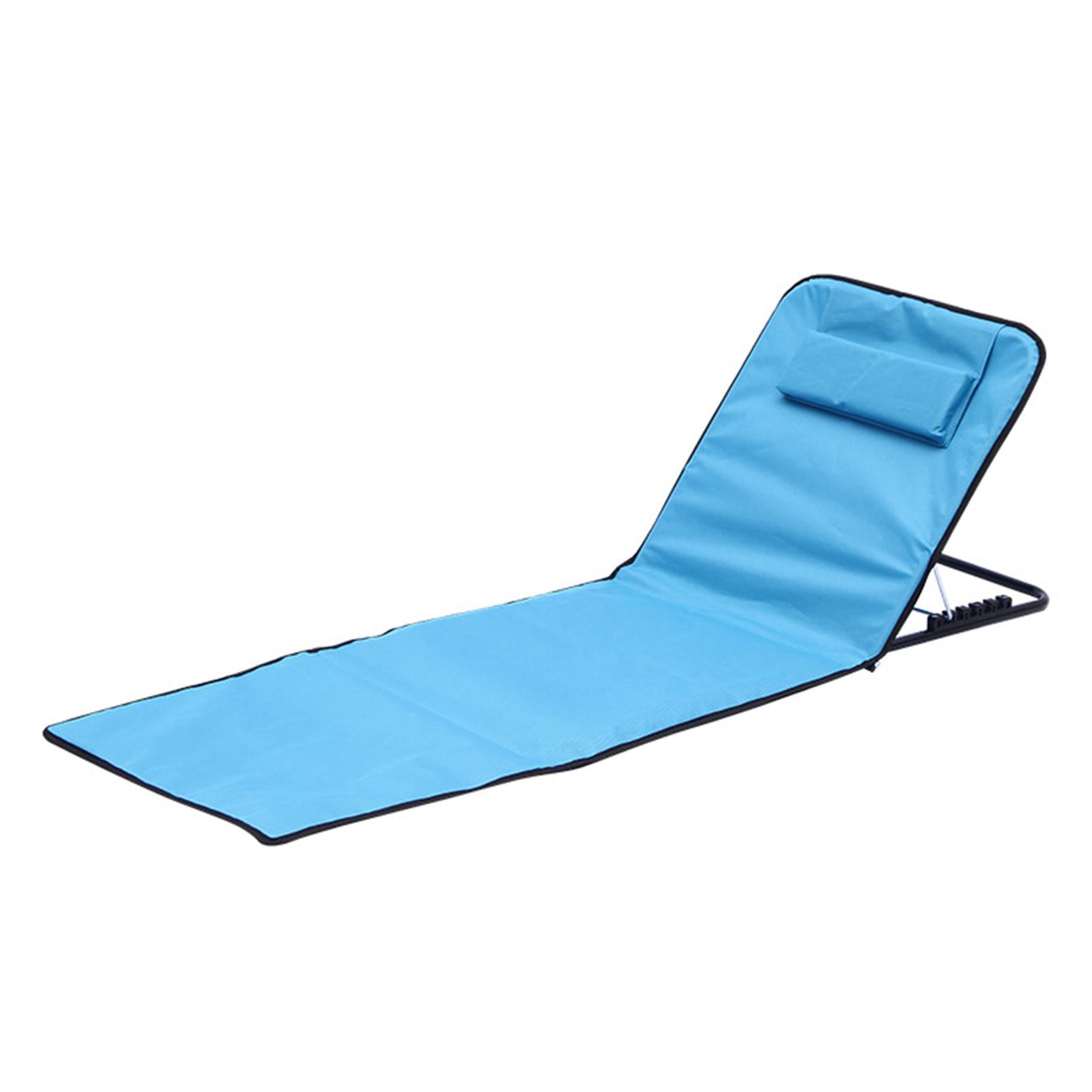 Outdoors Beach Loungers Durable Beach Lounger Chair with Folding Design