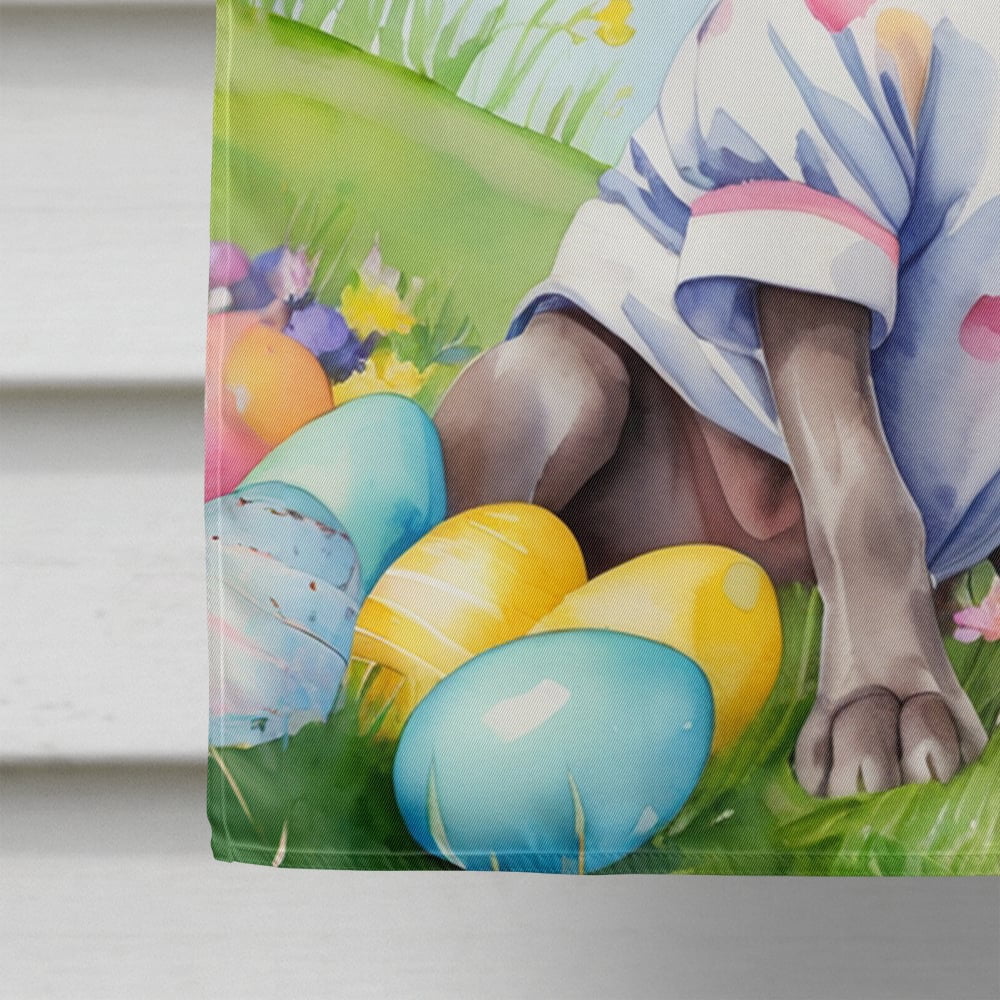 Weimaraner Easter Egg Hunt House Flag 28 in x 40 in