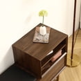 thumbnail image 2 of Yesfashion 47.24 Inch Shoe Storage Bench Entryway Modern Shoe Changing Cabinet with Cushion Shoe Rack for Hallway Bedroom, 2 of 5