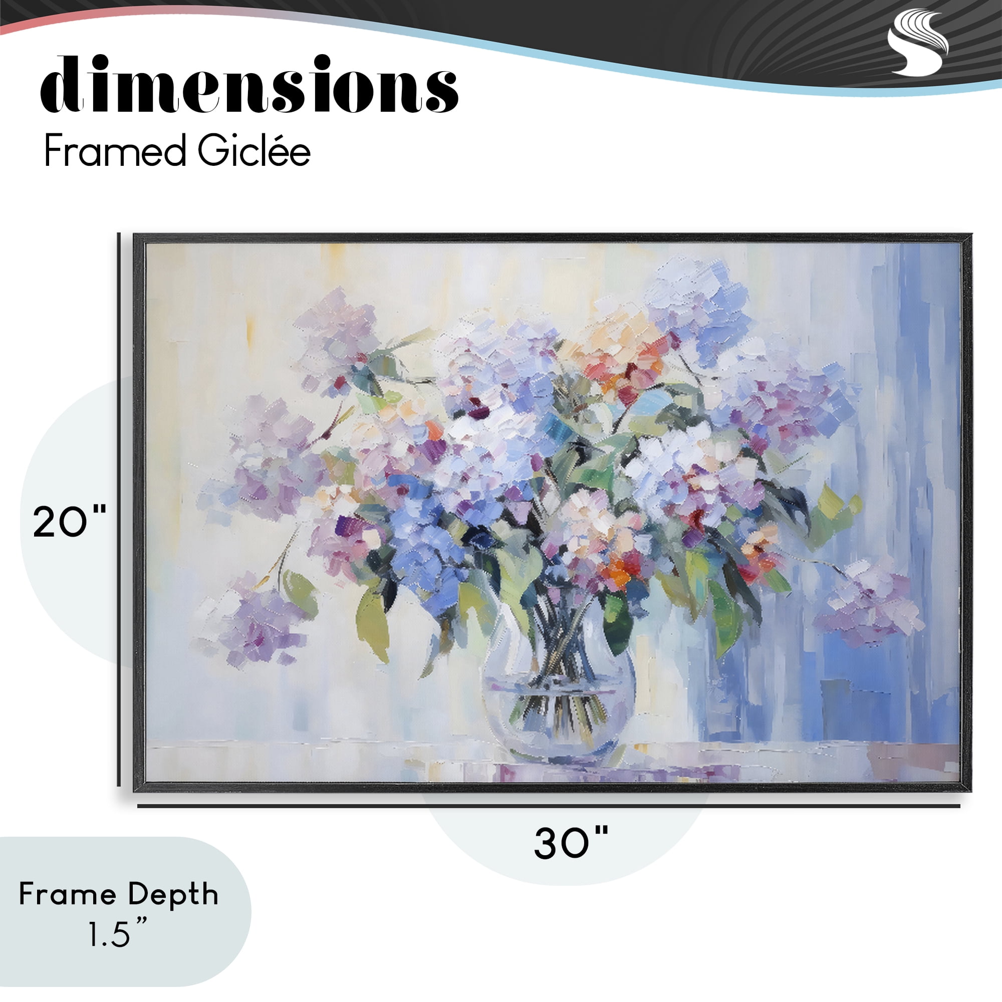Stupell Industries In Full Bloom Bouquet Black Framed Giclee Art, design by Creative Studio