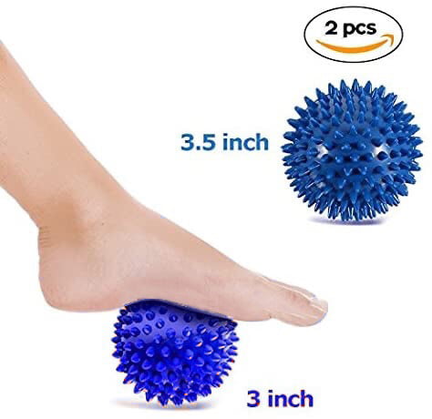 Spiky Massage Balls Deep Tissue Trigger Point Roller Set for Muscle Recovery Pro 