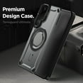 thumbnail image 2 of Designed for Samsung Galaxy S25 Magnetic Phone Case,Built-in Retractable Lens Ring Kickstand,Compatible with Mag-safe,Drop Protection,Shockproof Heavy Duty Rugged Slim Phone Case,Gray, 2 of 6