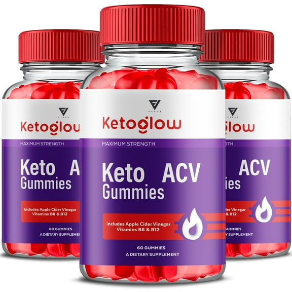 (3 Pack) Keto Glow Gummies Keto Glo Advanced Formula Supplement (180 Gummies)