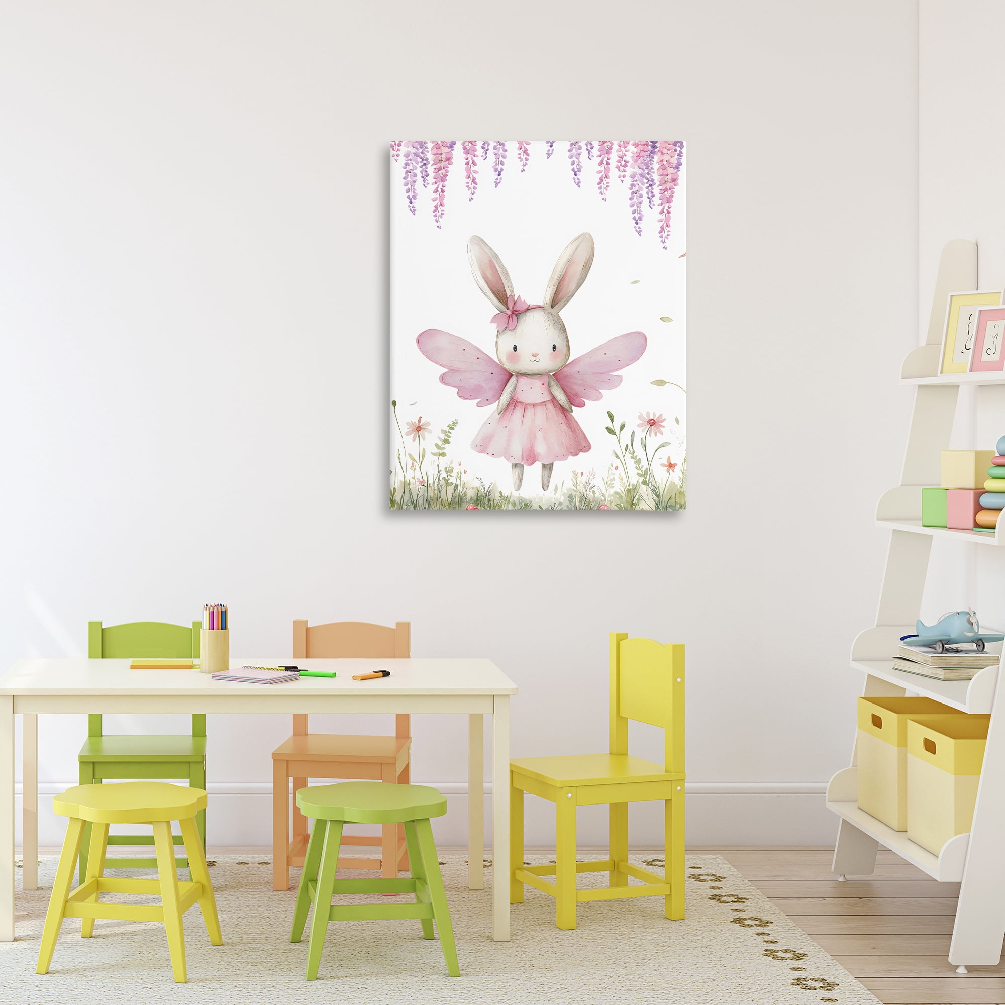 Stupell Industries Woodland Bunny Forest Fairy Canvas Wall Art, design by LSR Design Studio
