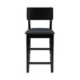 thumbnail image 4 of Riverbay Furniture 25" Contemporary Wood/Faux Leather Counter Stool in Black, 4 of 11