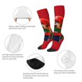 thumbnail image 4 of Saiise Mario Cm Funny Socks Men Women Boys Kids Adults Novelty Graphic Crew Tube Socks Crazy Design Casual Dress Socks for Sports,Running,Travel, 4 of 7