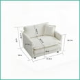 thumbnail image 6 of Green Chenille Modular U-Shaped Sectional Sofa with Reversible Chaise and Double Ottomans – Ideal for Living Room, 6 of 11