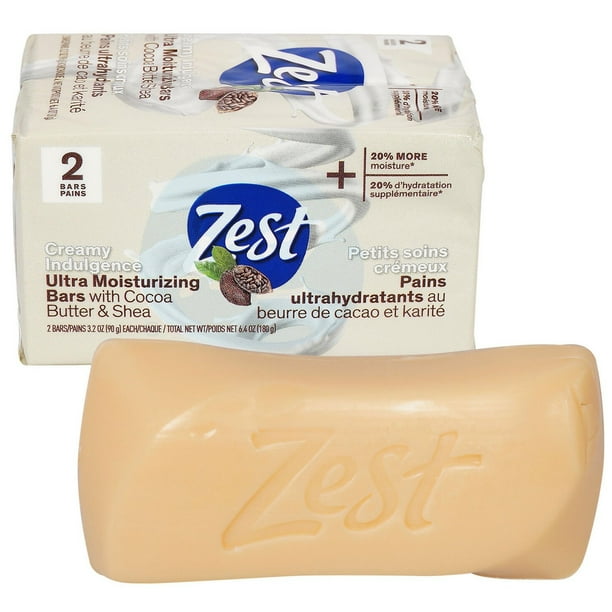 (6 Pack) Zest Cocoa Butter Ultra Moisturizing Bar Soap 3 ...