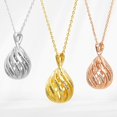 thumbnail image 2 of Personalized Planet Women's Engraved 3-D Teardrop Pendant Necklace, 2 of 2