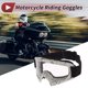 thumbnail image 2 of Gafas de motocicleta únicas para montar, gafas de ciclismo con lentes claros, marco negro y blanco, 2 of 6