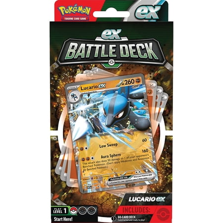 Pokemon Ampharos Ex OR Lucario Ex Battle Deck Ready-to-Play 60-Card Deck (Random Selection)