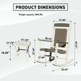 thumbnail image 2 of Mondawe 3-Piece Outdoor Rocking Set - Oversized HDPE Wicker Rockers for Adults, 300lbs Capacity, 2 of 7