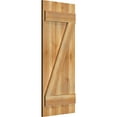 thumbnail image 2 of 16 1/8"W X 39"H Timbercraft Three 5 3/8" Boards Joined Board-N-Batten Shutters W/Z-Bar, Rough Sawn Western Red Cedar (Per Pair), 2 of 13