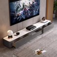 thumbnail image 3 of Display Shelf Storage Tv Stand Grey Wood Cabinet Coffee Mobile Tv Stand Rack Bedroom Mueble Salon Blanco Living Room Furniture My Lux Decor Round, 3 of 18