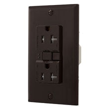 Eaton TRAFGF15A AF, Arc Fault/ GF, Ground Fault Dual -purpose, Duplex receptacle with wallplate 15A 125V AL
