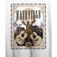 thumbnail image 6 of Vintage Country Nashville Guitars Crew Neck Short Sleeve Women's White Crop T-shirt-Small, 6 of 7
