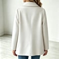 thumbnail image 6 of Xdegoge Teen Girls Double Breasted Pea Coat Lapel Collar Long Sleeve Winter Warm Trench Jacket Casual Dressy Outerwear for Kids, Size 14-15, 6 of 7