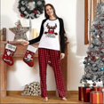 thumbnail image 3 of Pyjamas de Noël Parent-Enfant Ensemble Deux Pièces Hauts Pantalons Pyjamas Familiaux, 3 of 3