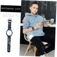 thumbnail image 2 of HUGFEGWE 1 Set Strap Case Resistant Frame 2-in-1 Watchband Protective Cover Watchband Case Silicone Replacement Watchband Shockproof Cover Watches Protective Case Silicone Strap Personality, 2 of 9
