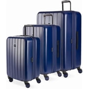SwissGear Wanderlust Pro Lightweight Expandable Spinner, Navy, 3-Piece Set (20/24/28)