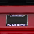 thumbnail image 3 of Northwestern NCAA Wildcats Chrome Metal (2) Laser Cut License Plate Frame Set, 3 of 6