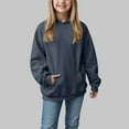 thumbnail image 2 of Ulanda Hoodies for Teen Girls Fashion Cute Oversized Long Sleeve Shirts Tops Tween Kids Hoodie Juniors Youth Preppy Clothes (Dark Gray, 9-10 Years), 2 of 5