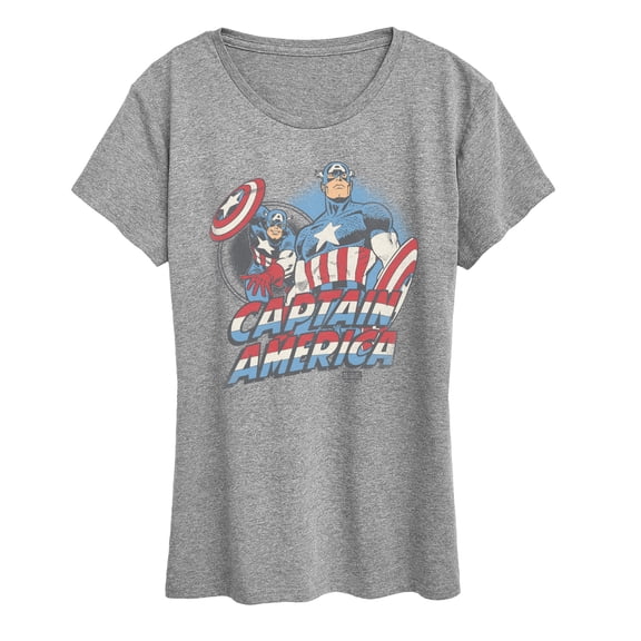 Marvel - Captain America Pastel Super Hero - Women's Short Sleeve Graphic T-Shirt