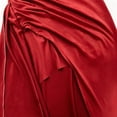thumbnail image 6 of Puliio Evening Dresses for Women Strapless Ruched Waist High Slit Maxi formal Cocktail Party Gown, 6 of 8