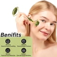 thumbnail image 3 of Juego de rulos Gua Sha y Face Roller Olaemuo Jade para reducir la hinchazón, 3 of 9